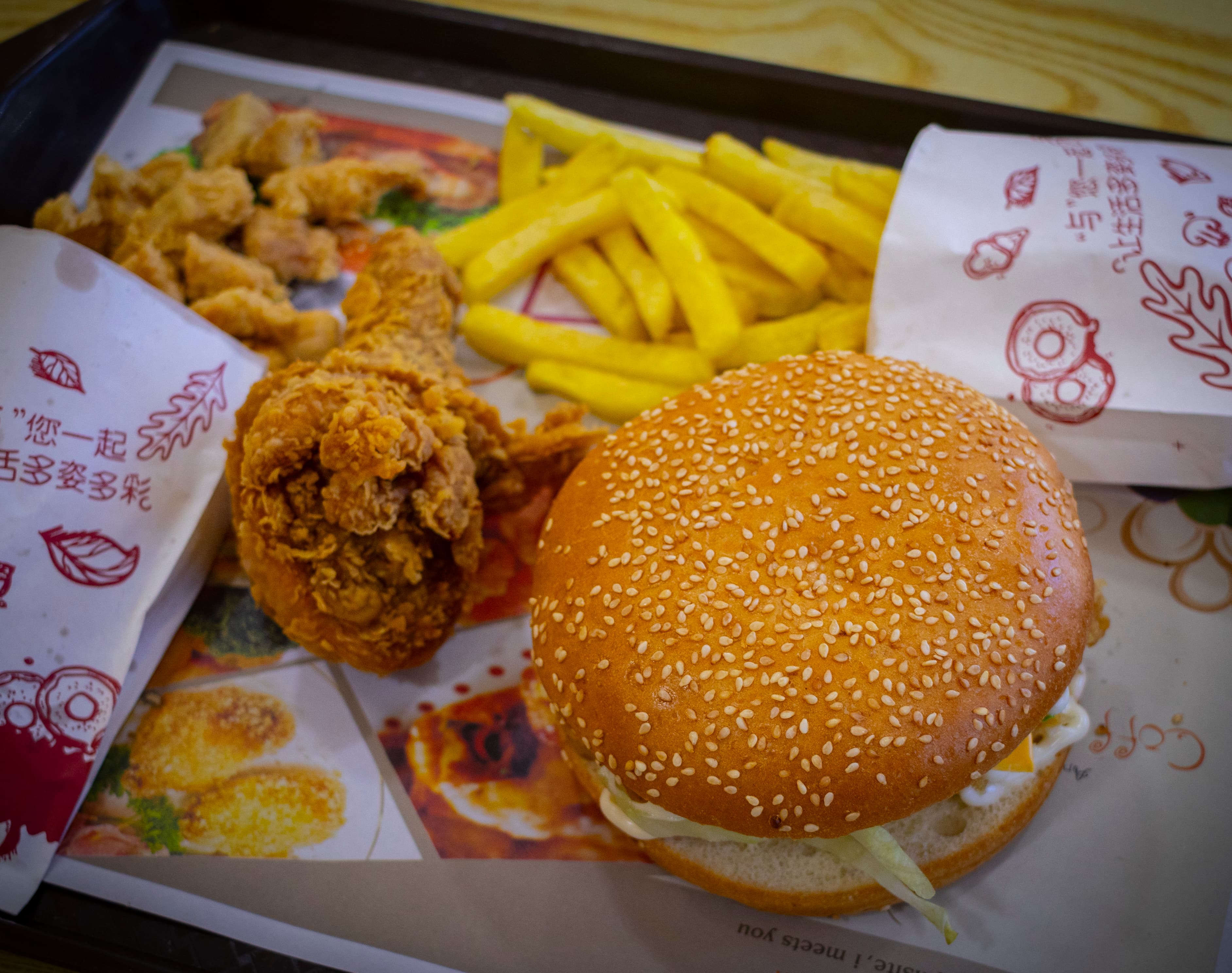 Yamy Burger food, photographed by BizAssist