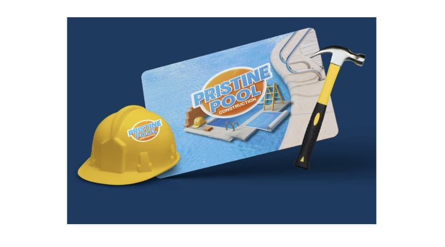 Construction brand mock-up, designed by BizAssist